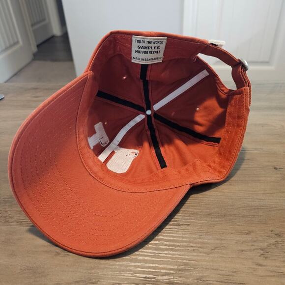 Vintage University Texas Longhorns Strapback Hat Cap Orange Y2K UT NCAA Retro - Picture 6 of 7